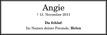 Anzeige von Angie  von General-Anzeiger Bonn
