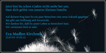 Anzeige von Eva Madlen Kirchner von General-Anzeiger Bonn