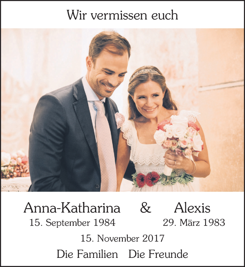  Traueranzeige für Alexis  vom 15.11.2019 aus General-Anzeiger Bonn
