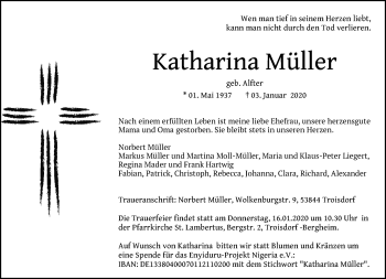 Anzeige von Katharina Müller von General-Anzeiger Bonn