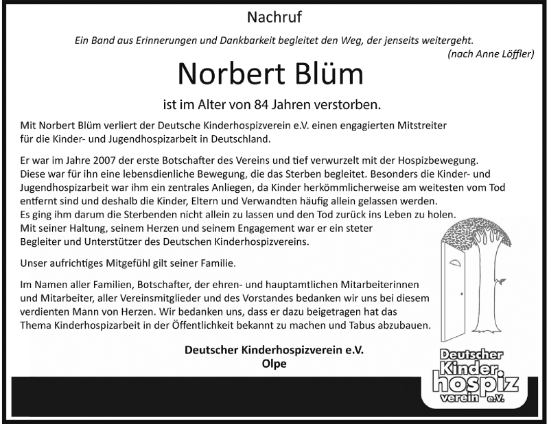  Traueranzeige für Norbert Blüm vom 28.04.2020 aus General-Anzeiger Bonn
