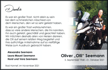 Anzeige von Oliver Seemann von General-Anzeiger Bonn