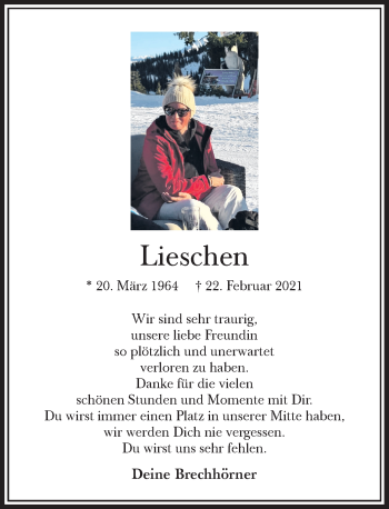 Anzeige von Lieschen  von General-Anzeiger Bonn