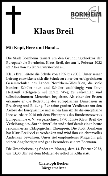 Gedenkkerzen von Klaus Breil GA Trauer.de