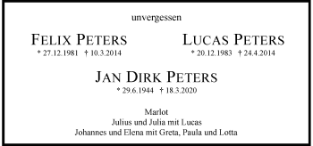 Anzeige von Lucas Peter von General-Anzeiger Bonn