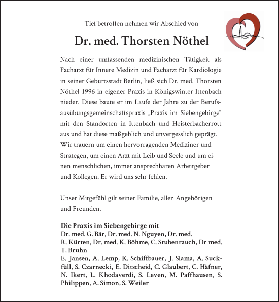 Anzeige von Thorsten Nöthel von General-Anzeiger Bonn